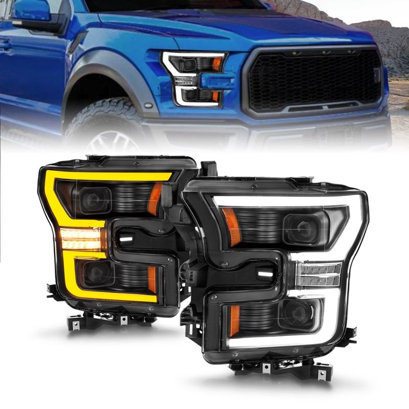 ANZO USA LED Projector Headlight Set for 2015-2017 Ford F-150 (111547)