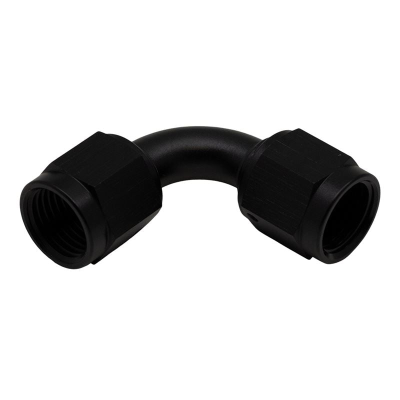 DeatschWerks 6AN Flare Female Swivel 90-Degree to 6AN Flare Female Swivel - Anodized Matte Black(6-02-0215-B)