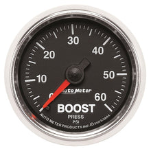 Load image into Gallery viewer, AutoMeter GS 52mm 0-60 psi Mechanical Boost Gauge (3805)