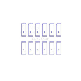 King Engine Bearings Connecting Rod Bearing Set for 2001-2005 Lexus IS300 (CR6754XP STDX)