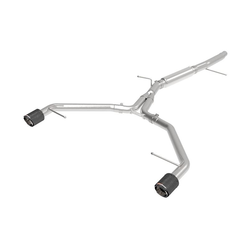 aFe MACH Force-Xp 3 IN to 2-1/2 IN Stainless Steel Axle-Back Exhaust System Carbon (49-36419-C)