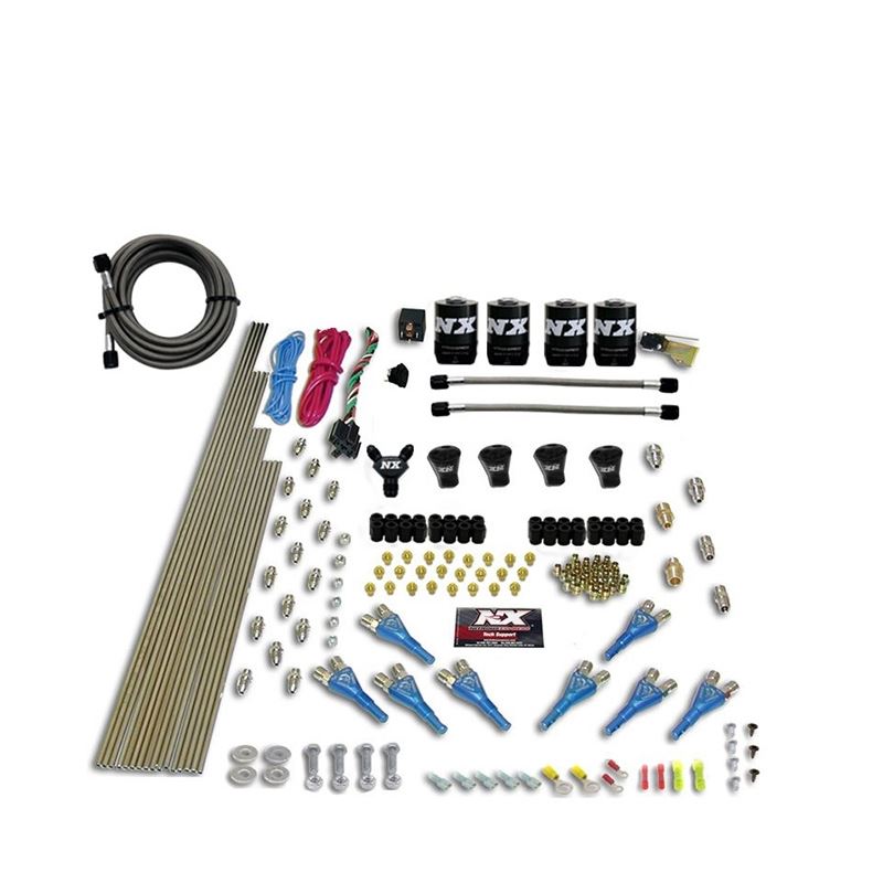 Nitrous Express Pro-Shk/Gas Nitrous Kit (200-600HP) 4 Solenoids w/o Bottle (92006-00)