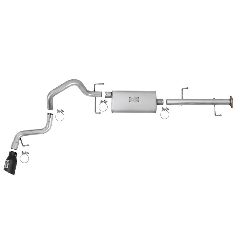 aFe Scorpion 2-1/2 IN Aluminized Steel Cat-Back Exhaust System w/ Black Tip (49-06039-B)