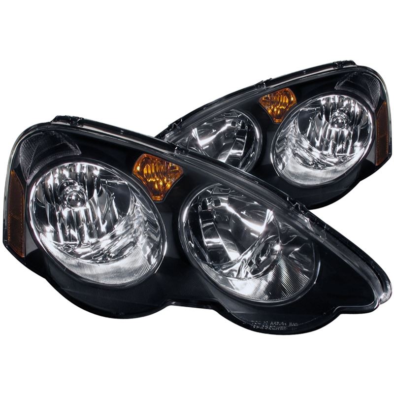 ANZO USA 2002-2004 Acura Rsx Crystal Headlights Black (121209)