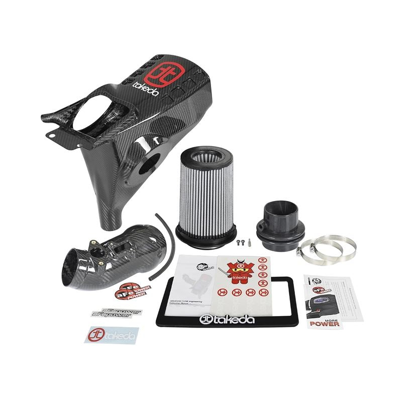 aFe Black Series Carbon Fiber Cold Air Intake System w/ Pro DRY S Media (58-10002D)