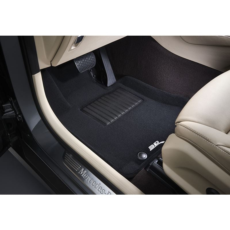 3D Maxpider Custom Fit ELEGANT Floor Mat (BLACK) Compatible for CHEVROLET CORVETTE (C7) 2014-2019 - Full Set (L1CH07804709)