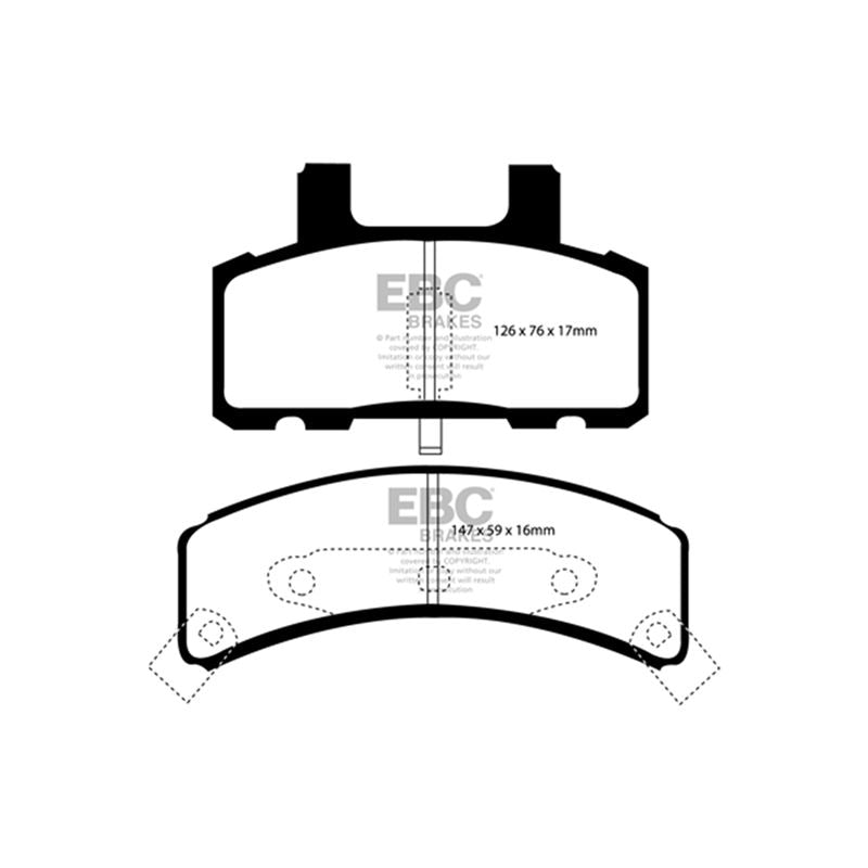 EBC Greenstuff 2000 Series Sport Brake Pads (DP21273)