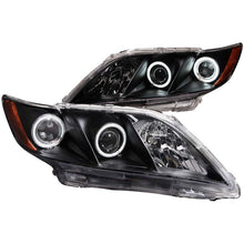 Load image into Gallery viewer, ANZO USA 2007-2009 Toyota Camry Projector Headlights w/ Halo Black (121181)