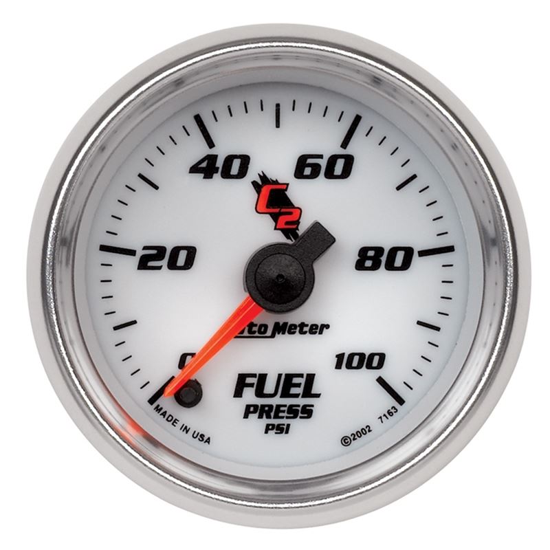 AutoMeter C2 52mm 100 PSI Electronic Fuel Pressure Gauge (7163)