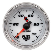 Load image into Gallery viewer, AutoMeter C2 52mm 100 PSI Electronic Fuel Pressure Gauge (7163)