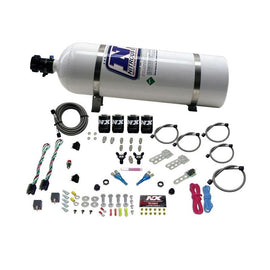 Nitrous Express Sport Compact EFI Dual Stage Nitrous Kit (35-75 x 2) w/15lb Bottle (20927-15)