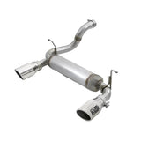 aFe Rebel Series 2-1/2 IN 409 Stainless Steel Axle-Back Exhaust w/ Polished Tips (49-48067-P)