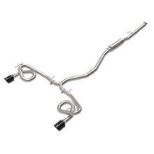 Load image into Gallery viewer, Takeda 2-1/2 IN to 3 IN 304 Stainless Steel Cat-Back Exhaust w/ Black Tips (49-36630-B)