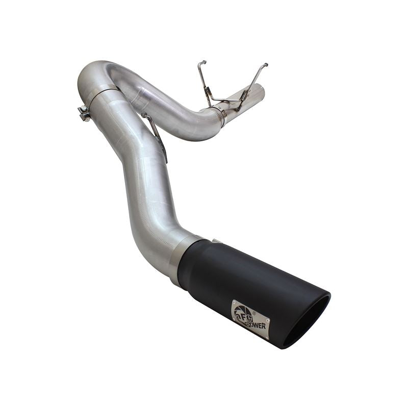 aFe ATLAS 5 IN Aluminized Steel DPF-Back Exhaust System w/Black Tip (49-02051-1B)