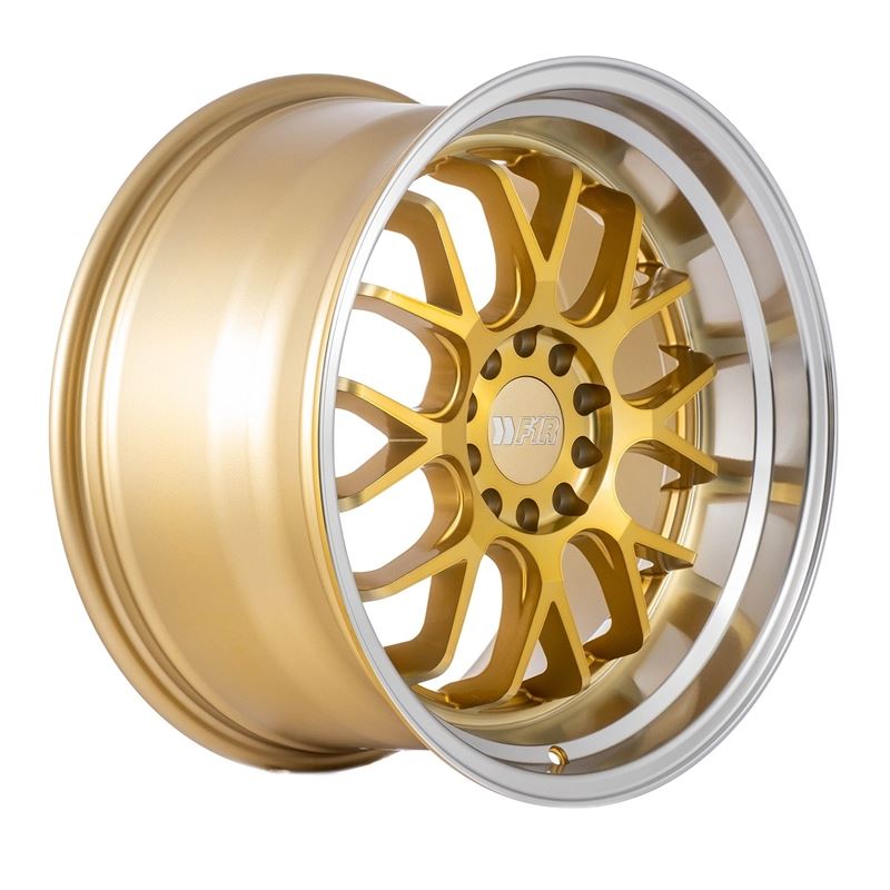 F1R F21 18x10.5 - Machine Gold/ Polish Lip Wheel