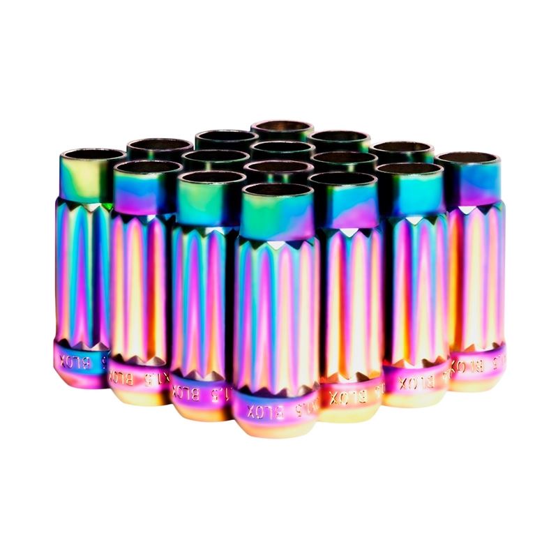 Blox Racing 12-Sided P17 Tuner Lug Nuts 12x1.5 - NEO Chrome Steel - Set of 16 (BXAC-00141-NEO)