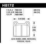 Hawk Performance Performance Ceramic Brake Pads (HB172Z.595)