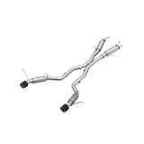 MBRP Exhaust 3in. Cat Back Dual Rear Exit T304 with Carbon Fiber Tips (S55253CF)