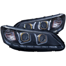 Load image into Gallery viewer, ANZO USA 2013-2015 Honda Accord Projector Headlights w/ U-Bar Black (121492)