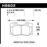 Hawk Performance Blue 9012 Brake Pads (HB602E.545)