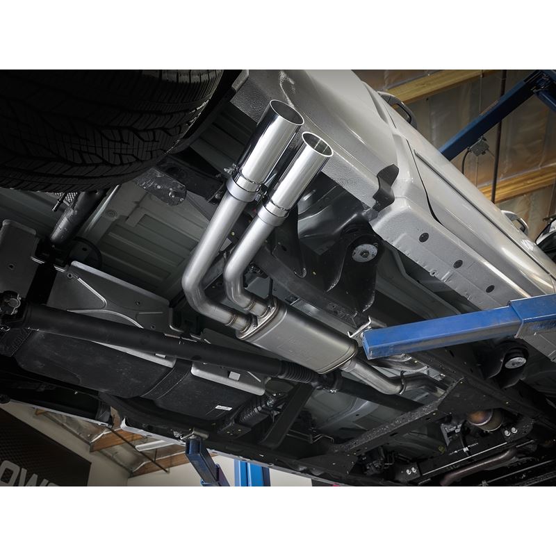 aFe Rebel Series 3 IN to 2-1/2 IN 409 Stainless Steel Cat-Back Exhaust w/ Polish Tip (49-44098-P)