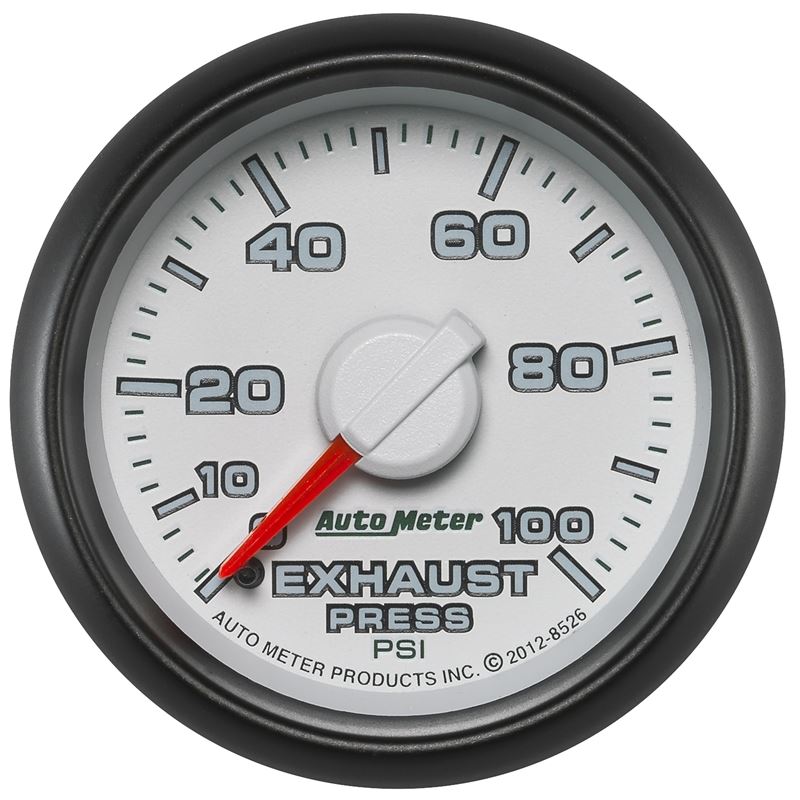 AutoMeter Factory Match 52.4mm Mechanical 0-100 PSI Exhaust (Drive) Pressure Gauge (8526)