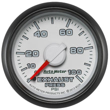 Load image into Gallery viewer, AutoMeter Factory Match 52.4mm Mechanical 0-100 PSI Exhaust (Drive) Pressure Gauge (8526)