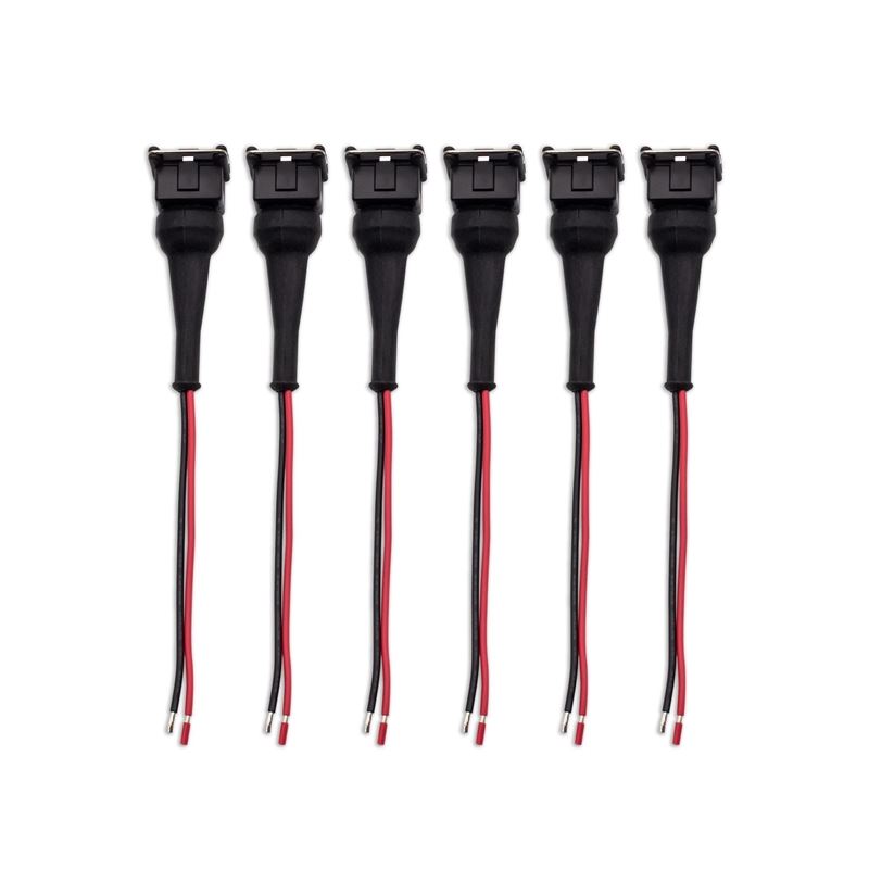 Blox Racing Injector Pigtail, Denso Female - Set of 6 (BXFU-00604-DE-6)