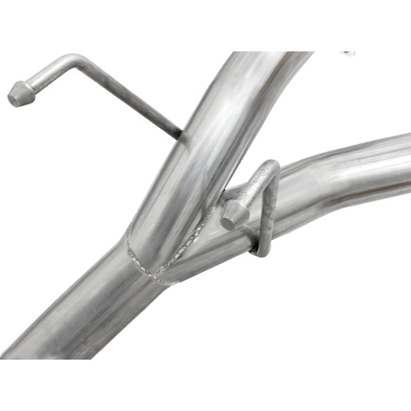 aFe Large Bore-HD 2-1/2in 409 Stainless Steel DPF-Back Exhaust System w/Polished Tip (49-42041-P)