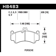 Load image into Gallery viewer, Hawk Performance HPS 5.0 Brake Pads (HB483B.635)