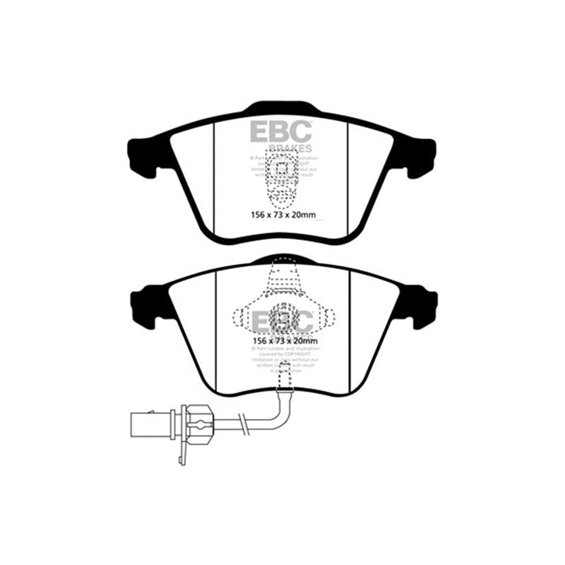 EBC Greenstuff 2000 Series Sport Brake Pads (DP21510)