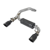 Takeda 3 IN 304 Stainless Steel Axle-Back Exhaust System w/ Black Tip (49-33104-B)