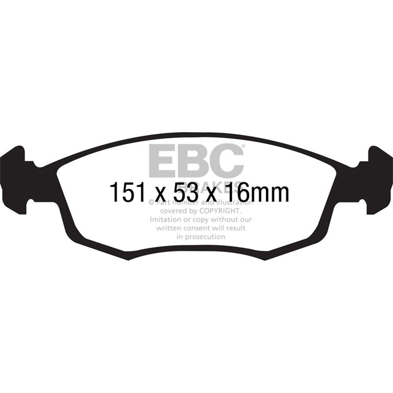 EBC Yellowstuff Street And Track Brake Pads (DP41879R)