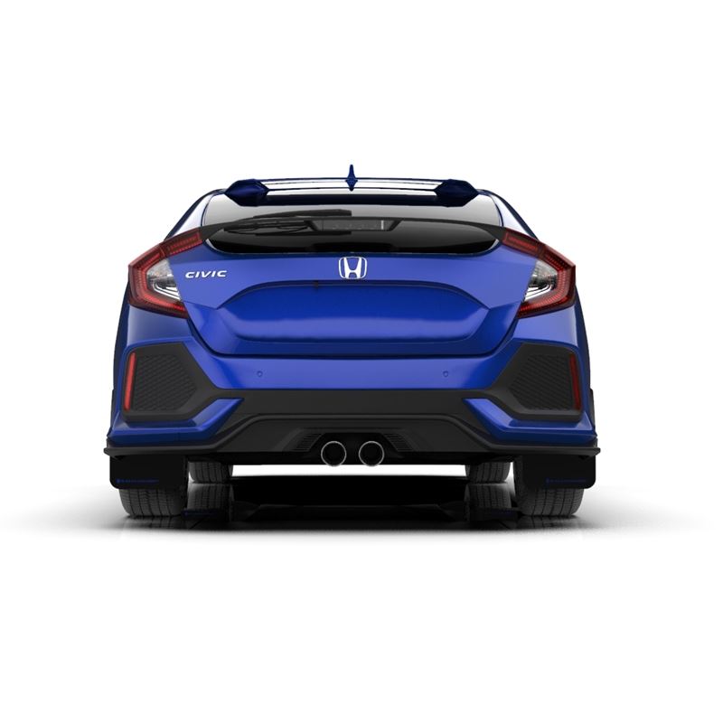 Rally Armor Black Mud Flap/Blue Logo for 2017-2020 Honda Civic (MF51-UR-BLK/BL)