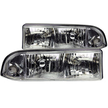 Load image into Gallery viewer, ANZO USA 1998-2005 Chevrolet S-10 Crystal Headlights Chrome (111014)