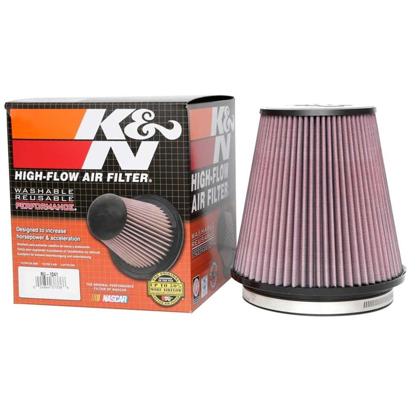 K&N Universal Clamp On Air Filter (RU-1041)