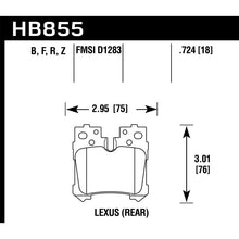 Load image into Gallery viewer, Hawk Performance HPS 5.0 Brake Pads (HB855B.724)