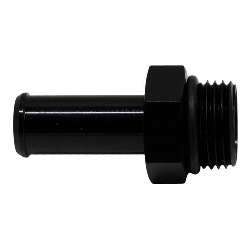 DeatschWerks 8AN ORB Male to 1/2in Male Barb Fitting (Incl O-Ring) - Anodized Matte Black(6-02-0508-B)