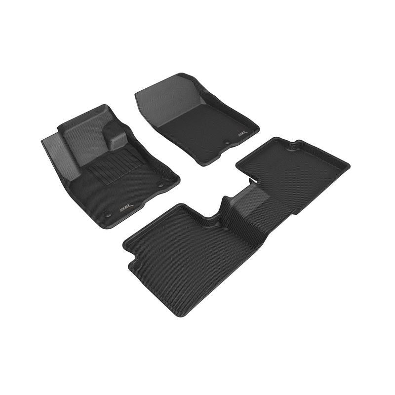 3D Maxpider KAGU Floor Mat, BLACK, 1ST ROW/2ND ROW (L1FR14301509)