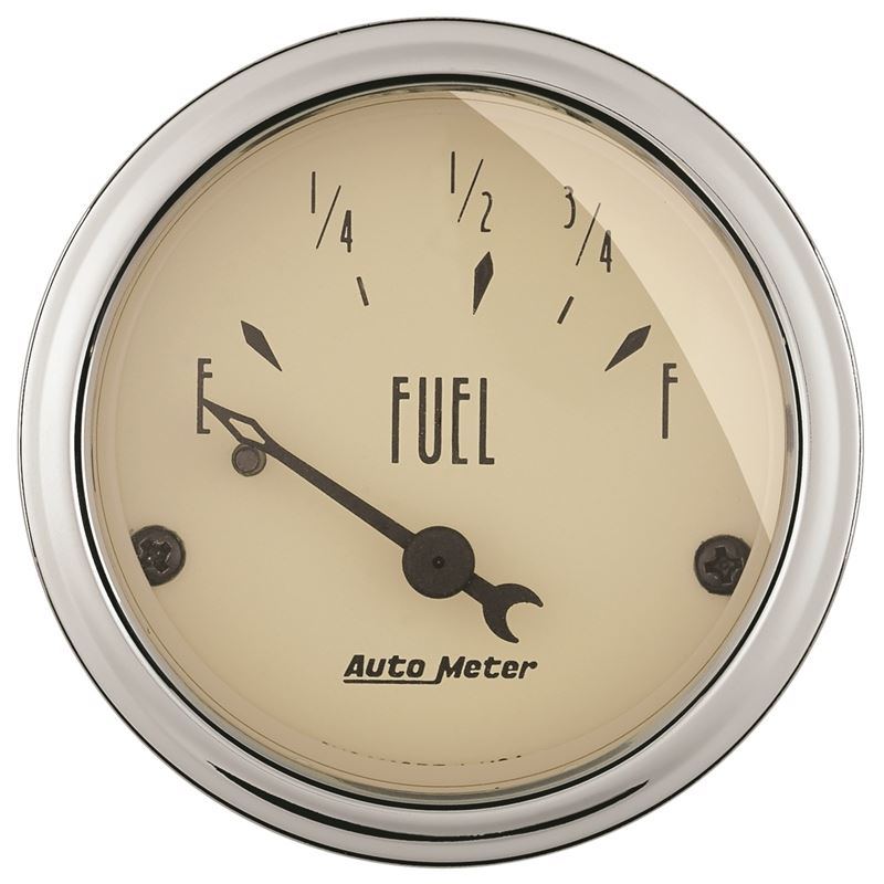 AutoMeter 2in 73 E/8-12 F Antique Beige Fuel Level Gauge (1816)