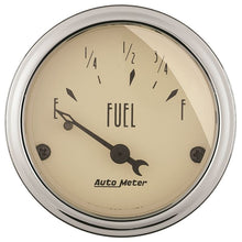 Load image into Gallery viewer, AutoMeter 2in 73 E/8-12 F Antique Beige Fuel Level Gauge (1816)