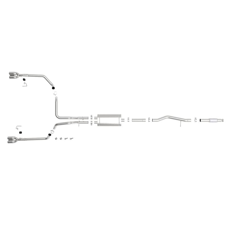 aFe Vulcan Series 304 Stainless Steel Cat-Back Exhaust System w/ Polished Tip (49-34104-P)