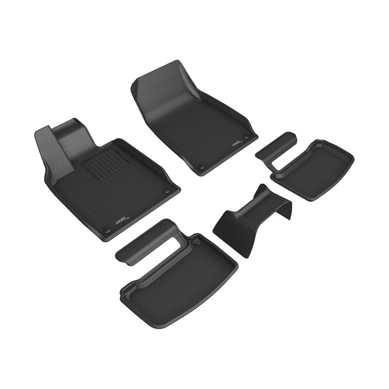 3D Maxpider 22-24 AUDI E-TRON GT Kagu Floorliner Set - Black (L1AD07701509)