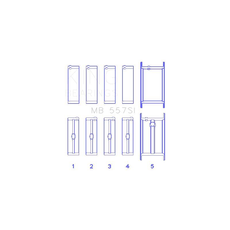 King Engine Bearings Main Bearing Set for 1981-1991 Avanti II (MB 557SI 002)