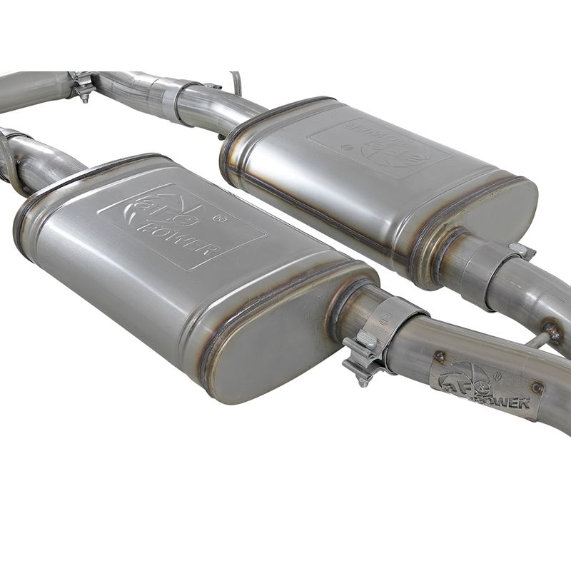 aFe MACH Force-Xp 2-1/2 IN 304 Stainless Steel Cat-Back Exhaust w/ Polished Tips (49-32067-P)