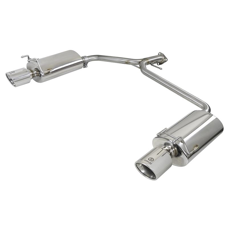 Takeda 1-3/4 IN to 2-1/4 IN 304 Stainless Steel Axle-Back Exhaust w/ Polish Tips (49-36604)