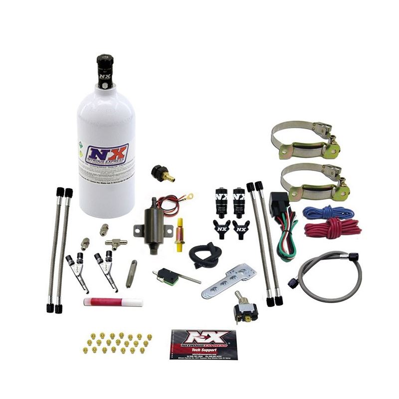 Nitrous Express 2 Cyl Vortech Nitrous Kit w/2.5lb Bottle (60002BP)