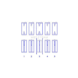 King Engine Bearings Main Bearing Set for 1989-1997 Ford Ranger (MB5278AM0.5)