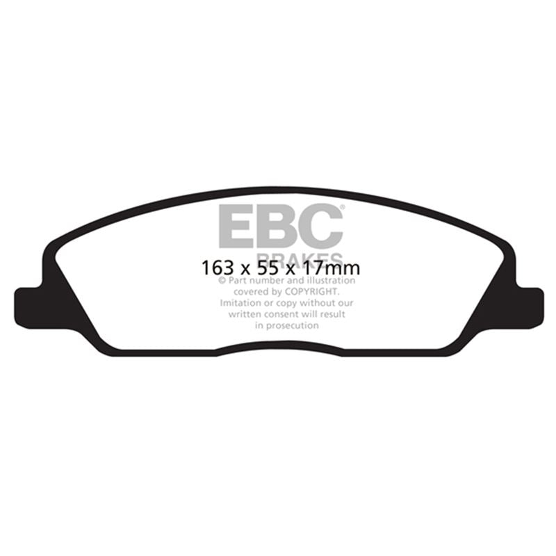 EBC Greenstuff 2000 Series Sport Brake Pads (DP21869)