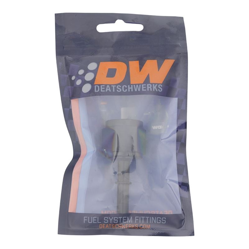 DeatschWerks 10AN Female Flare Swivel to 5/16in Male EFI Quick Disconnect - Anodized Matte Black (6-02-0134-B)